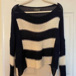 Wooden Ships navy/white sweater